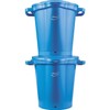 Vikan 56923 Pail,5 gal.,PP/SS,Blue