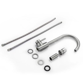 CUPC Faucet Hot and Cold Kitchen Sink FaucetColor: Brushed Nickel, Surface Finishing: Brushed