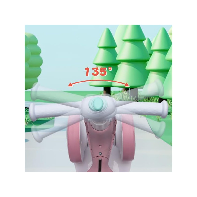 JoyRydz 6V Electric Baby Balance Bike with Bubble Machine,4 in