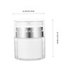 Ipetboom 2pcs Airless Pump Vacuum Cream Jars Press Pump Containers