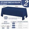 Pesonlook 2Pack Navy Blue Tablecloths for 8 Foot Rectangle Tables