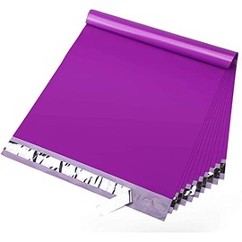 Fuxury/ Fu Global 12X15.5" 100Pcs Poly Mailers Bags for Clothing/ T-Shirt/ Shirt, Plastic Mailing Envelopes for Small Business, Self Seal Shipping Polybag Bulk- Purple