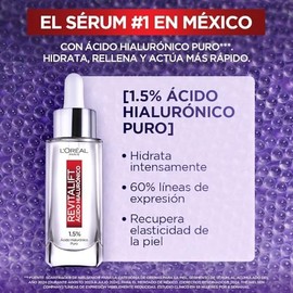 LOréal Paris Sérum Rellenador con Color  True Match Hyaluronic Tinted Serum, Tone 2-3 Light  Revitalift Anti-Wrinkle Serum                            