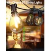 luckystyle 30FT Outdoor String Lights with Remote Control