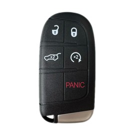 Smart Key for Jeep Grand Cherokee, YIKEBALOG 5 Buttons Proximity Remote Control Key Fob fit for Jeep Grand Cherokee 2014-2018 m3n-40821302