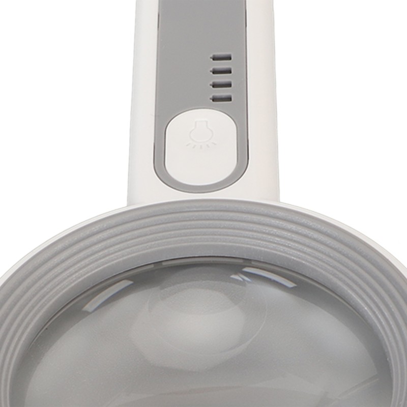 Handheld LED Magnifying Glass Touch Control Rechargeable Portable Illuminated Magnifier