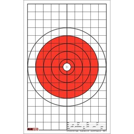 Multi Purpose EZ2C Targets Style 5 Bullseye Pistol and Rifle with 1" Grids for Sight in (Pack of 25) (Pack of 50)