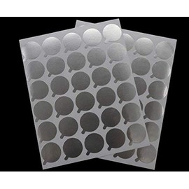 Disposable Eyelash Extension Adhesive Aluminum Foil Glue Pallet Sticker Pads 2.1 cm (300 Pieces,10 Sheets)