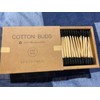 400pcs Black Cotton Swabs for Makeup & Ear Cleaning Set