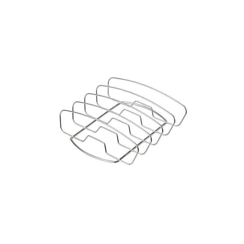 Char-Broil 140 569 - Baskets Sideburn Rib Holder, Silver