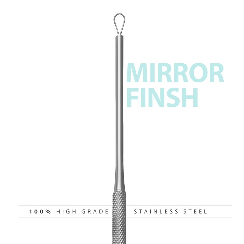 Billeau Ear Wax Removal Tool Set, Stainless Steel Ear Loop