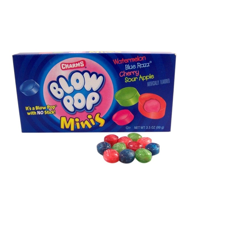 Charms Blow Pops Minis Theater Box, 3.5 oz (Pack of