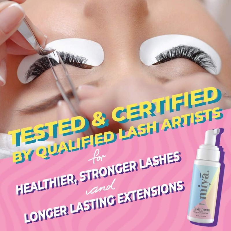 MIYA LASH- Limpiador de extensiones de pestañas + cepillo y