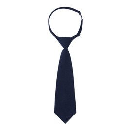 Kajeer Pre-tied Kids Boys Ties - Buckle Closure Adjustable Toddler Neckties Ties for Kids Boys (15inch (Ages 5-12), Navy blue)