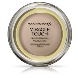 Max Factor Miracle Touch Foundation - Improved Formula with SPF 30 and Hyaluronic Acid - Shade 55 Blushing Beige