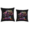 Monster Truck Offroad Vehicle Popart Throw Pillow