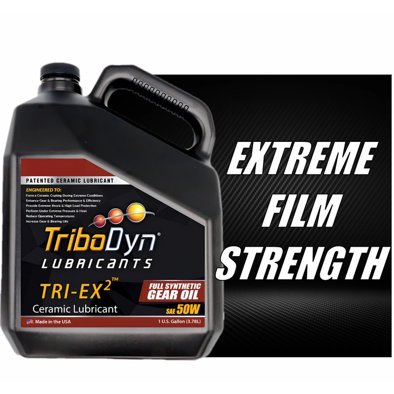 TriboDyn TRI-EX2 Full Synthetic 50W Gear Oil with Ceramic Coating