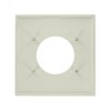 Leviton R52-80726-00W 80726-W 2-Gang Flush Mount 2.15-Inch Diameter, Device Receptacle