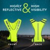 MaximalPower Reflective Vest for Walking at Night - Adjustable Reflective