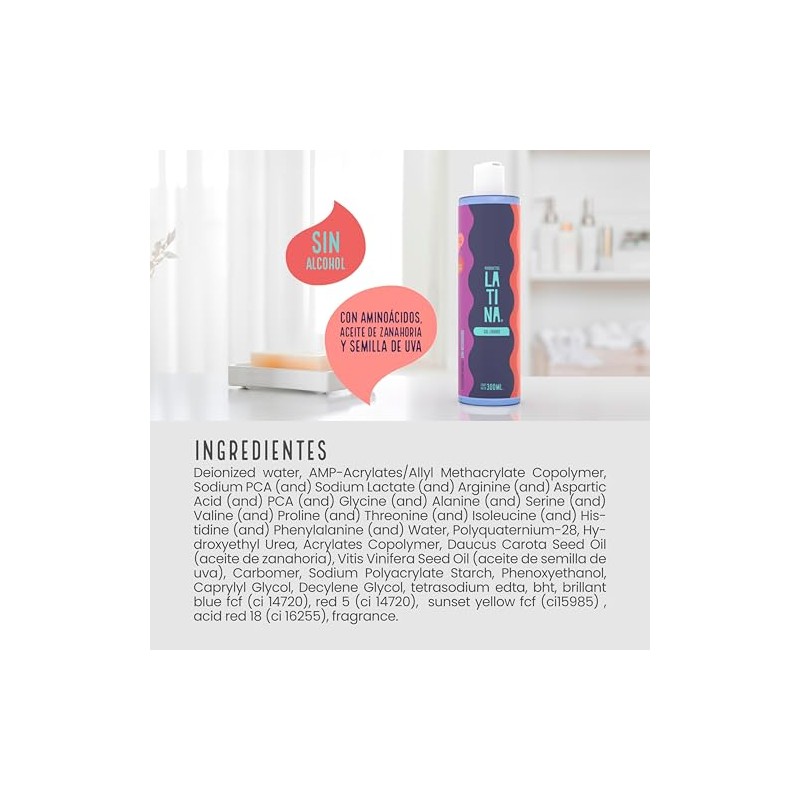 LATINA® | Gel para el Cabello Líquido | Belleza Mujer