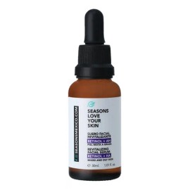 Suero Facial Reavitalizante Retinol + Acido Hialurónico 30ml Momento de aplicación Noche Tipo de piel Mixta a grasa