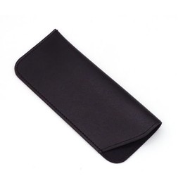 [dot knot] サングラスケース シンプル メガネケース 合皮製 薄型 軽量 コンパクト 17.5cm x 7.5cm ブラック mgt20