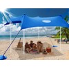 UMARDOO Family Beach Tent Canopy Sun Shade Portable 10×10FT, Large
