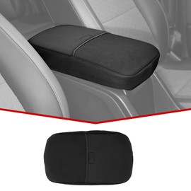 JeCar Armrest Pad Cover Neoprene Center Console Cushion Interior Accessories Compatible with Chevy Colorado & GMC Canyon 2014-2022, Black