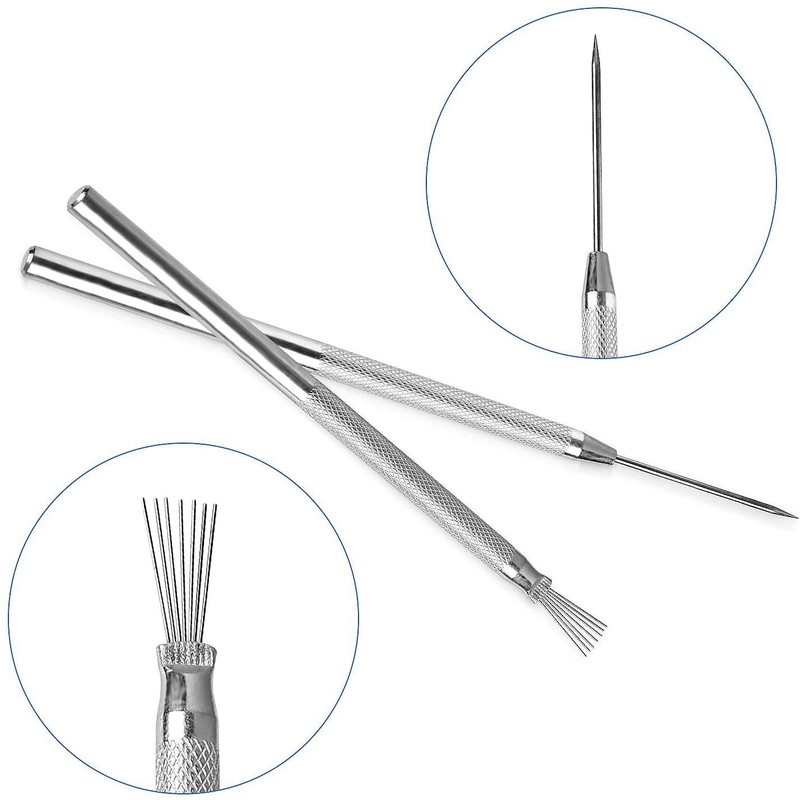 2pcs Clay Needle Tools, Feather Wire Texture Tool for Clay
