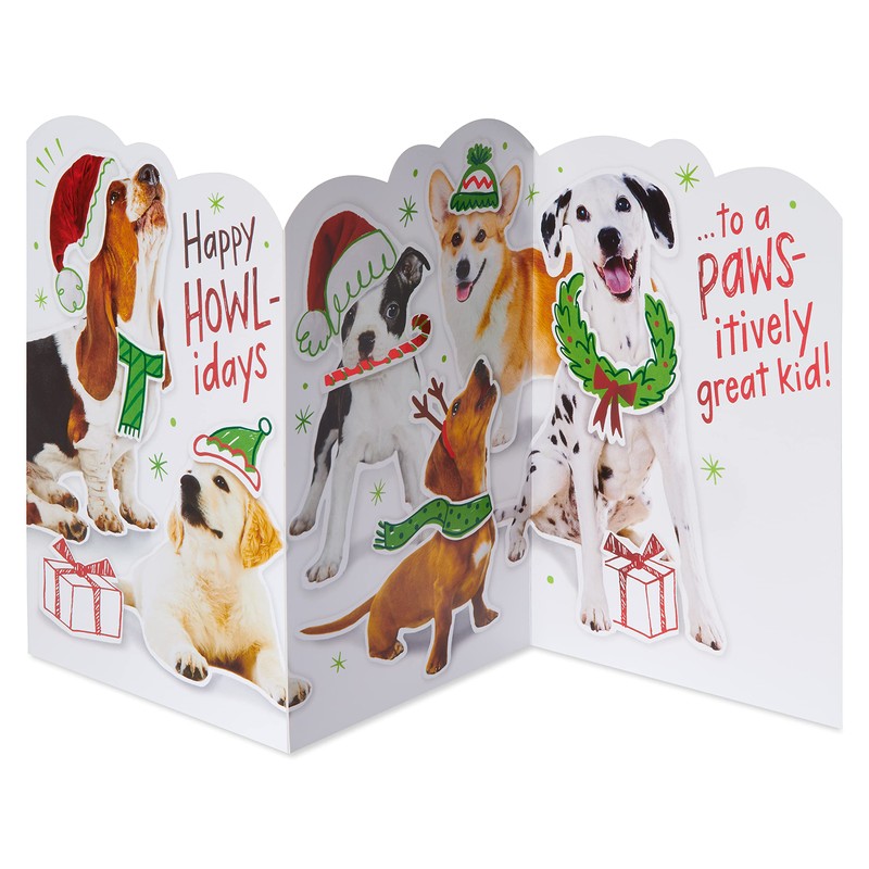 American Greetings Dog Christmas Card (Happy Howl-idays!)