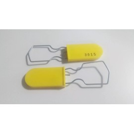 CHATEAU Yellow Security Meter Seal Water Electric Clasp Plastic Padlock Qty of 10