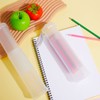 8 PCS Extendable Plastic Paint Brush Case Clear Long Paint