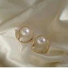 2 Par Elegante Estilo Vintage Pendientes De Perlas
