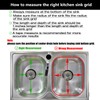 2Pack 304 Stainless Steel Sink Protector for Double Kitchen Sink