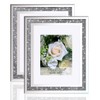 Crushed Diamond Wedding Mirror Photo Frame, Crystal Silver Glass Picture