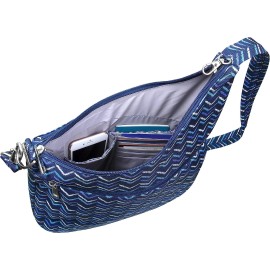 Travelon Anti-Theft Signature 3 Compartment Crossbody Straight .FREE SHIPPING!!!