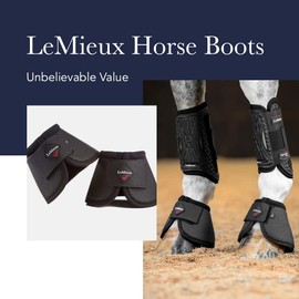 LeMieux WrapRound Lambswool Overreach Horse Boots - Over Reach or Bell Boots for Horses - Protective Gear and Training Equipment - Equine Boots, Wraps & Accessories (White/Medium)