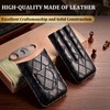 CIGARLOONG Leather 3 Travel Tubes Portable Cigar Case with Stainless