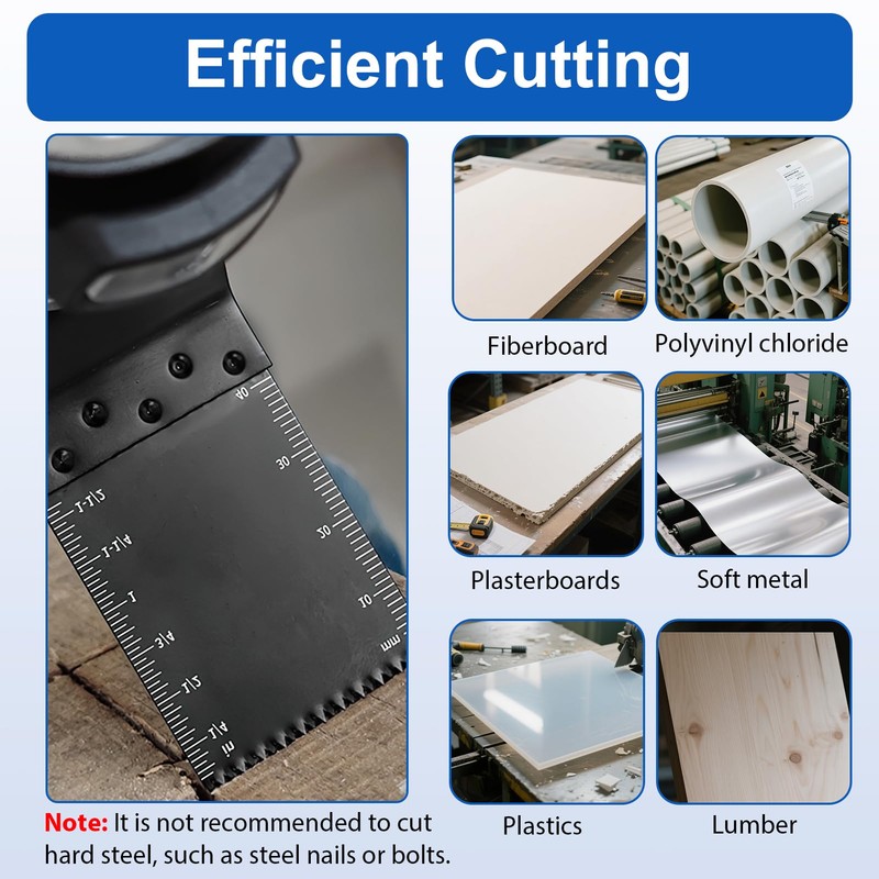 10 Pcs Multi Tool Blades for Oscillating Tools, 35mm Wide