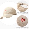 XYIYI Unisex Classic Cotton Baseball Cap Adjustable Baseball Cap, Heart