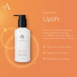 Arran Naturals Uplift Luxury Vegan Body Wash with Bergamot and Grapefruit (250ml)