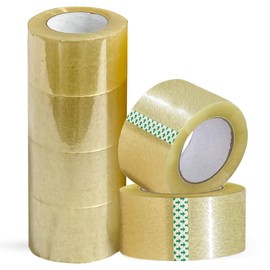Juggernaut Storage Industrial Grade Clear Packing Tape, 36 Rolls, 110 Yards per Roll, 3" Wide x 2.6 mil Thick, Acrylic Adhesive Heavy Duty Tape
