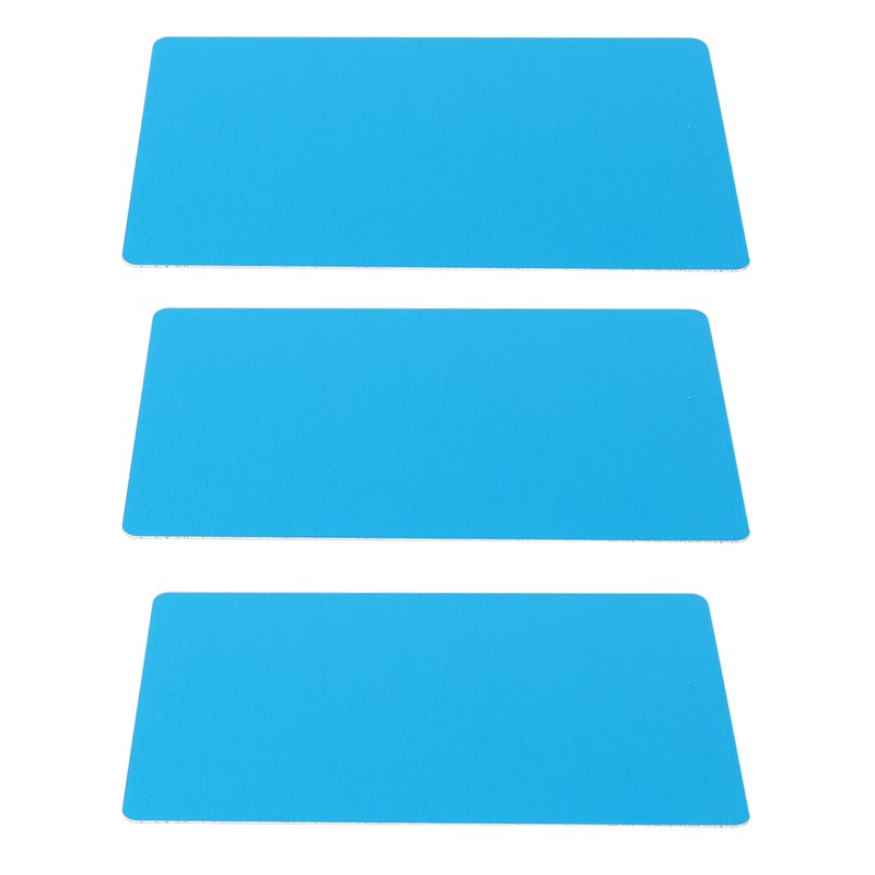 50Pcs Blue 0.45mm Thicken Marking Metal Card Test Material Nameplate
