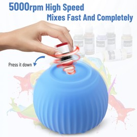 eLabPal Vortex Mixer, Mini Vortex Shaker, 5000RPM, Brushless Motor with Mixing Balls, Miniature Paint Shaker for Lab Nail Polish Eyelash Adhesives Acrylic Paints