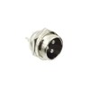 Hxchen Conector de panel hembra de metal de 3 pines