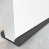 Door Gap Filler & Draft Stopper for Soundproofing and Wind Blocking Black 3ea
