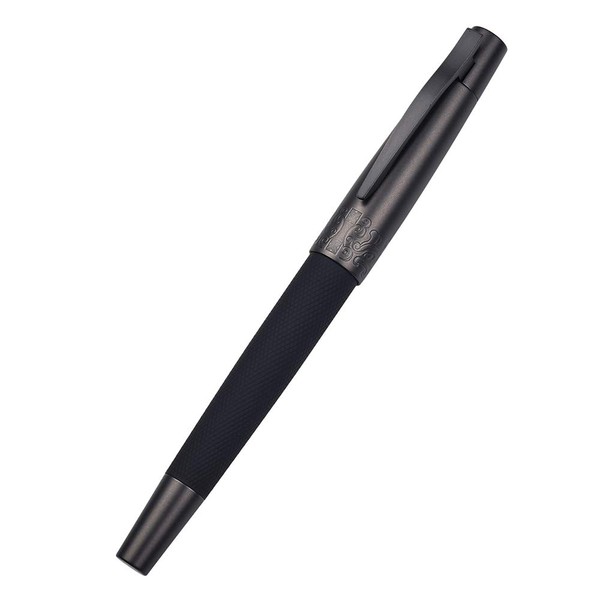 Hongdian 6013 Matte Black Fountain Pen Black Medium Nib with