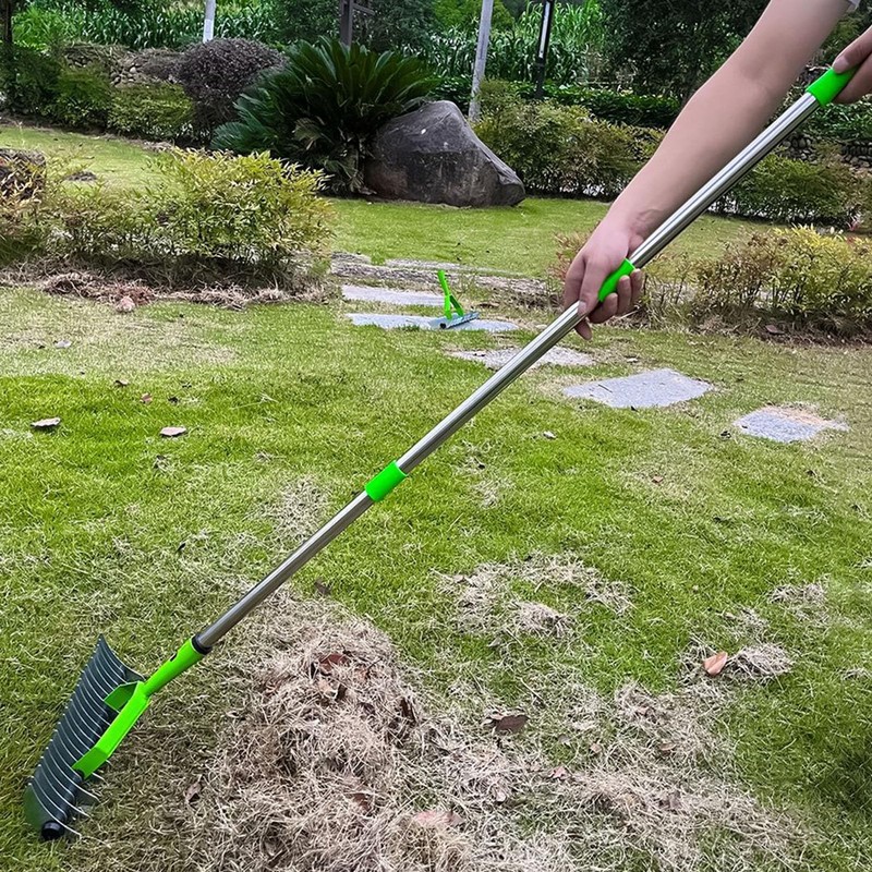Dethatcher Lawn Rake, Sturdy Wide Application Wear Resistant Lawn Thatching