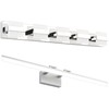 SOLFART LED Vanity Lights Bundle 7248-5T and 8778-1000mm-Silver Modern Bathroom
