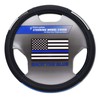 Elektroplate Police Thin Blue Line Premium Steering Wheel Cover -